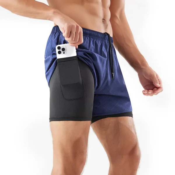 Men's Double-Layer Quick-Dry Running Shorts
