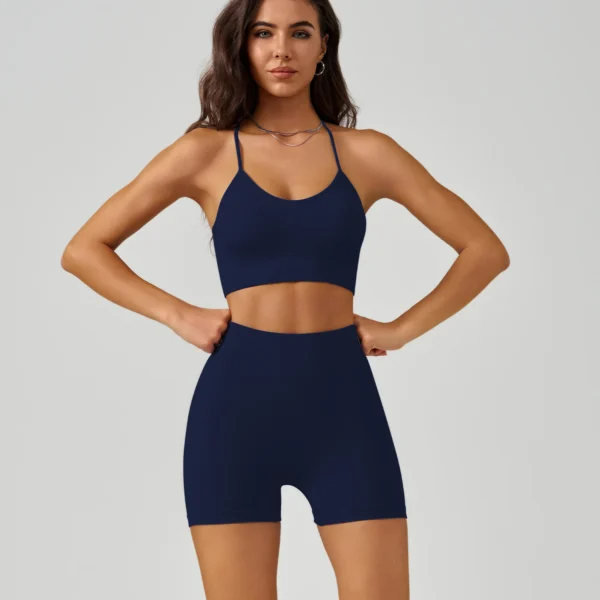Women's High-Rise Yoga Bra & Shorts Set