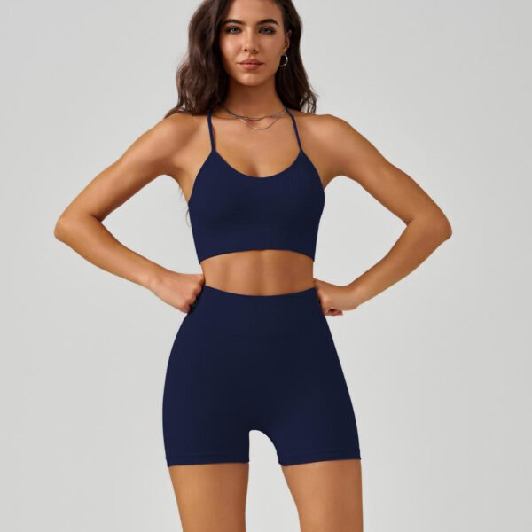 Women's High-Rise Yoga Bra & Shorts Set