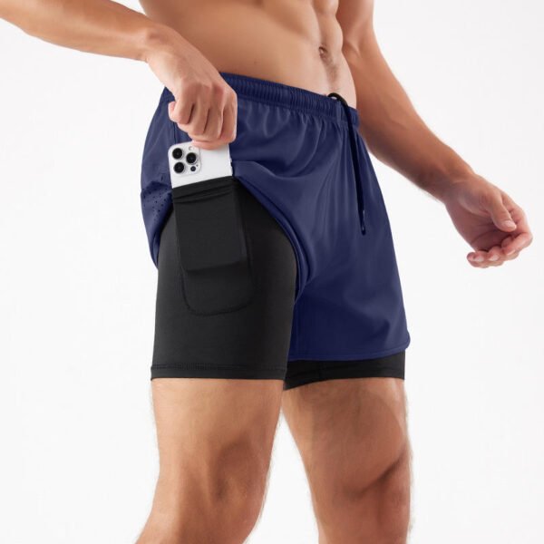 Men's Double-Layer Quick-Dry Running Shorts