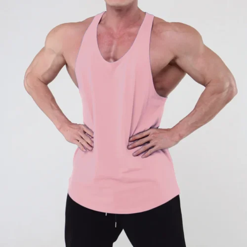 H711676b7f6f448168e8cd74501a83336p.webp Men's Cotton Sleeveless Training Tank