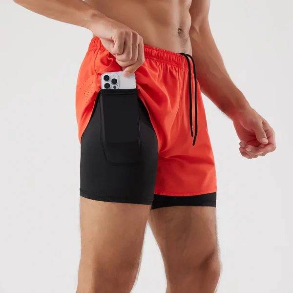 Men's Double-Layer Quick-Dry Running Shorts