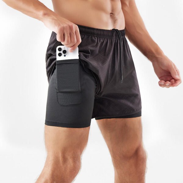 Men's Double-Layer Quick-Dry Running Shorts