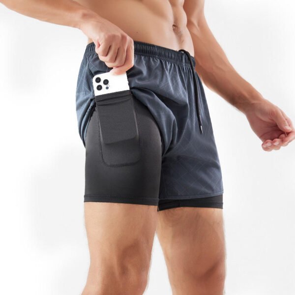 Men's Double-Layer Quick-Dry Running Shorts
