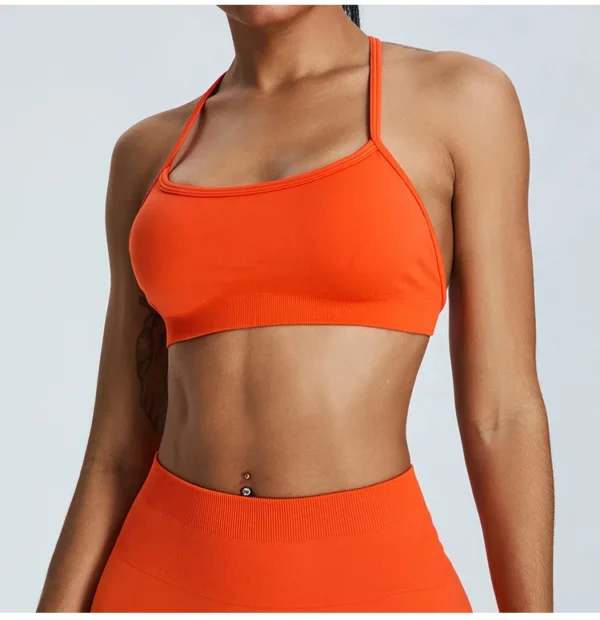 Women's Seamless U-Neck Sports Bra