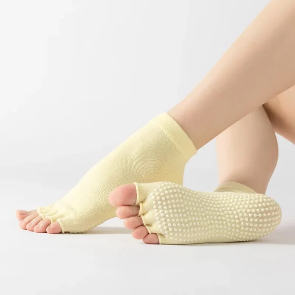 Women's Open-Toe Yoga Grip Socks