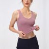 Women's Deep-V Cross-Back Sports Bra