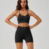 Women's High-Rise Yoga Bra & Shorts Set