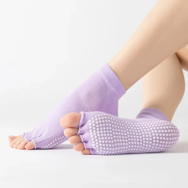 Women's Open-Toe Yoga Grip Socks